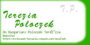 terezia poloczek business card